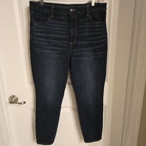 American Eagle Highest Rise Jeggings Dark 18